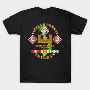 Vietnam Combat Engineer - 18th Engineer Bde w SVC T-Shirt